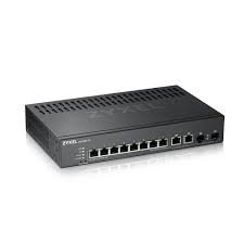 Zyxel GS2220-10HP - Switch - Managed - 8 x 10/100/1000 (PoE+) + 2 x combo Gigabit SFP - rack-mountable, wall-mountable - PoE+ (180 W)